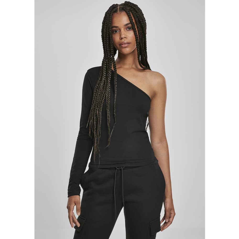 Urban Classics - Asymmetric Top à manches longues - Noir